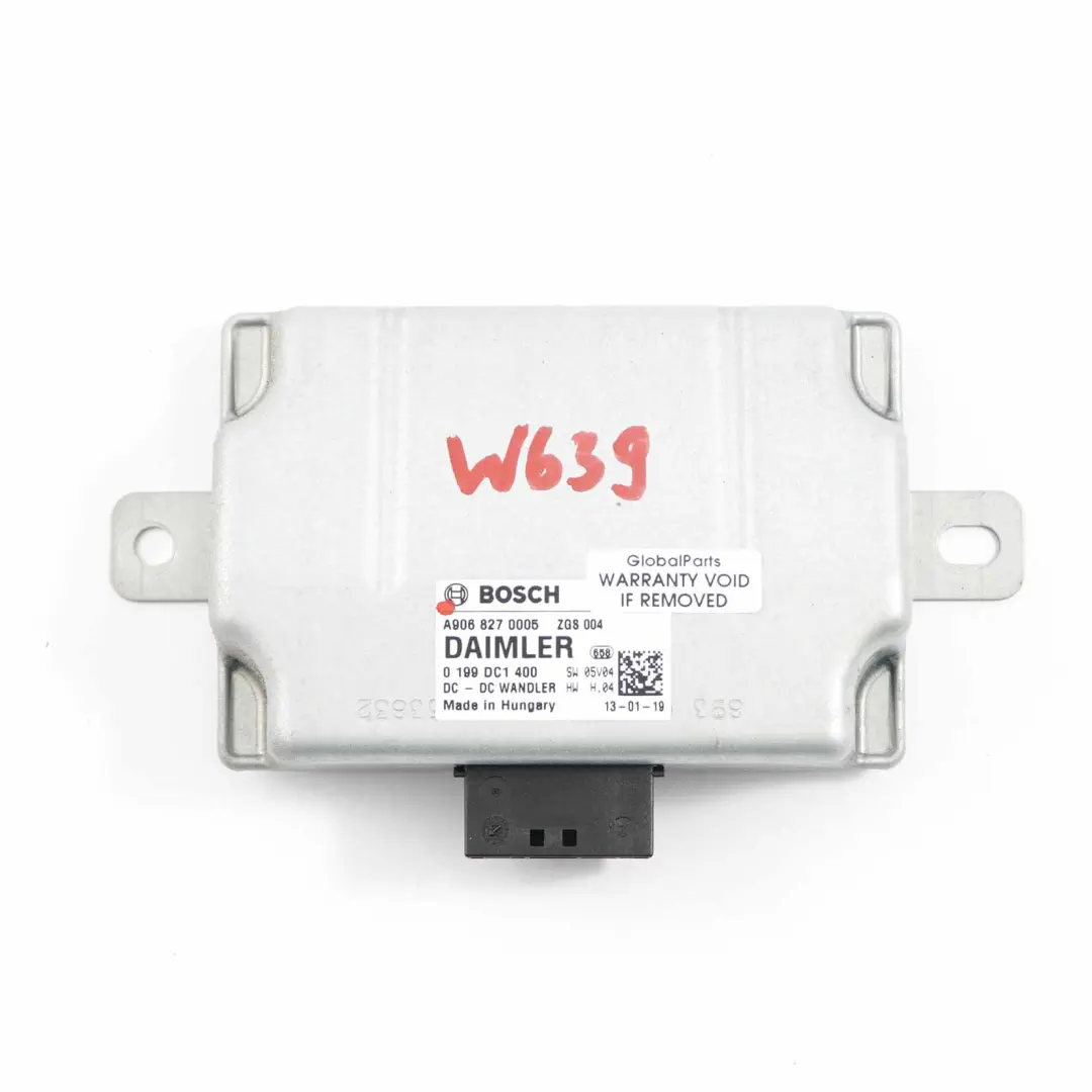 Moduł Stabilizator Napięcia do Mercedes W639 W906 o numerze A9068270005 Mercedes W639 W906 Moduł Stabilizator Napięcia - SKU A9068270005 - Numer Części A9068270005