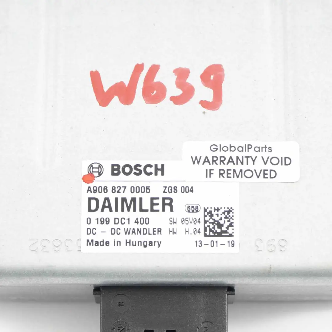 Mercedes W639 W906 Voltage Stabilizer Control Unit Module - SKU A9068270005 - Part number A9068270005
