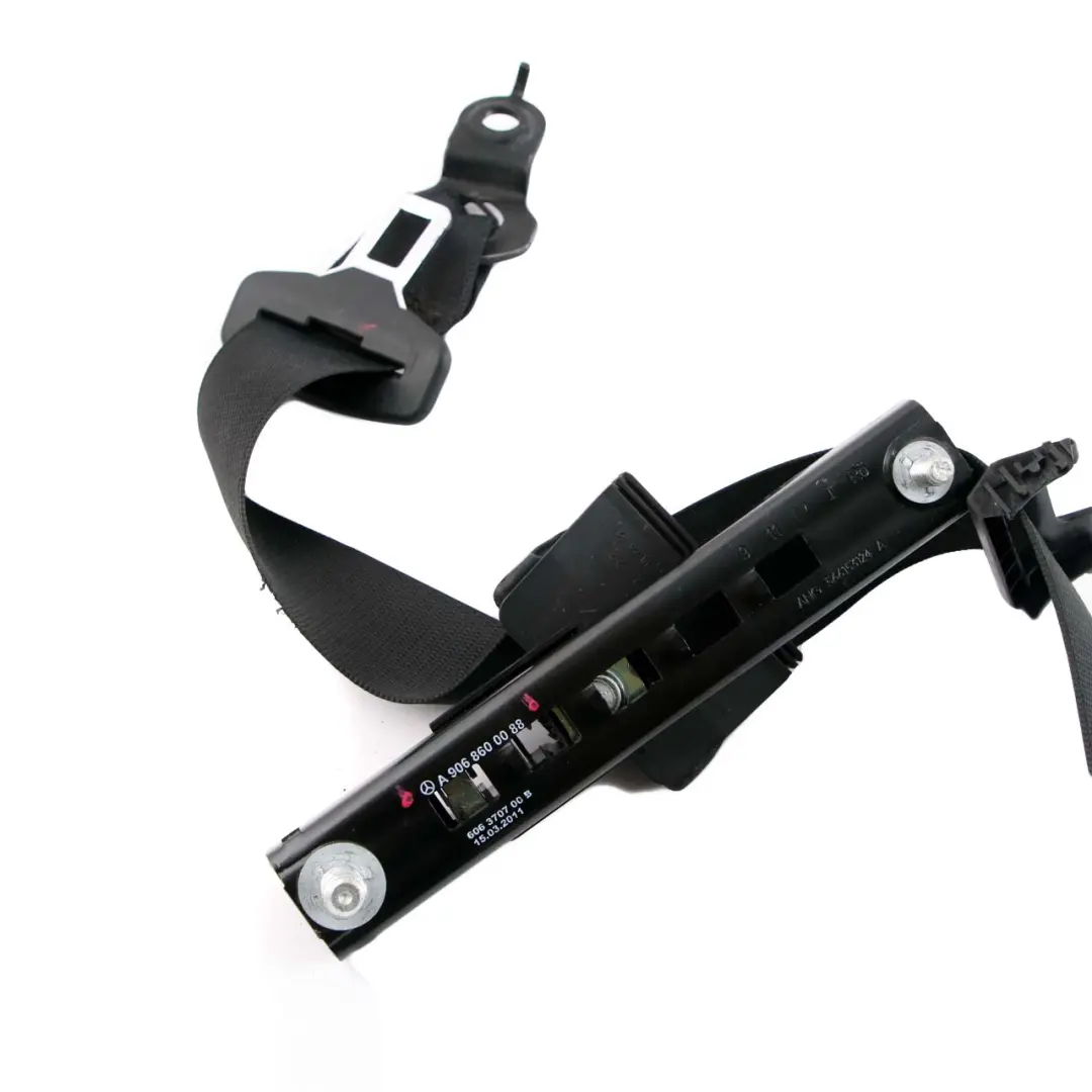 Mercedes Sprinter W906 Front Left N/S Seat Belt Black - SKU A9068600285 - Part number A9068600285