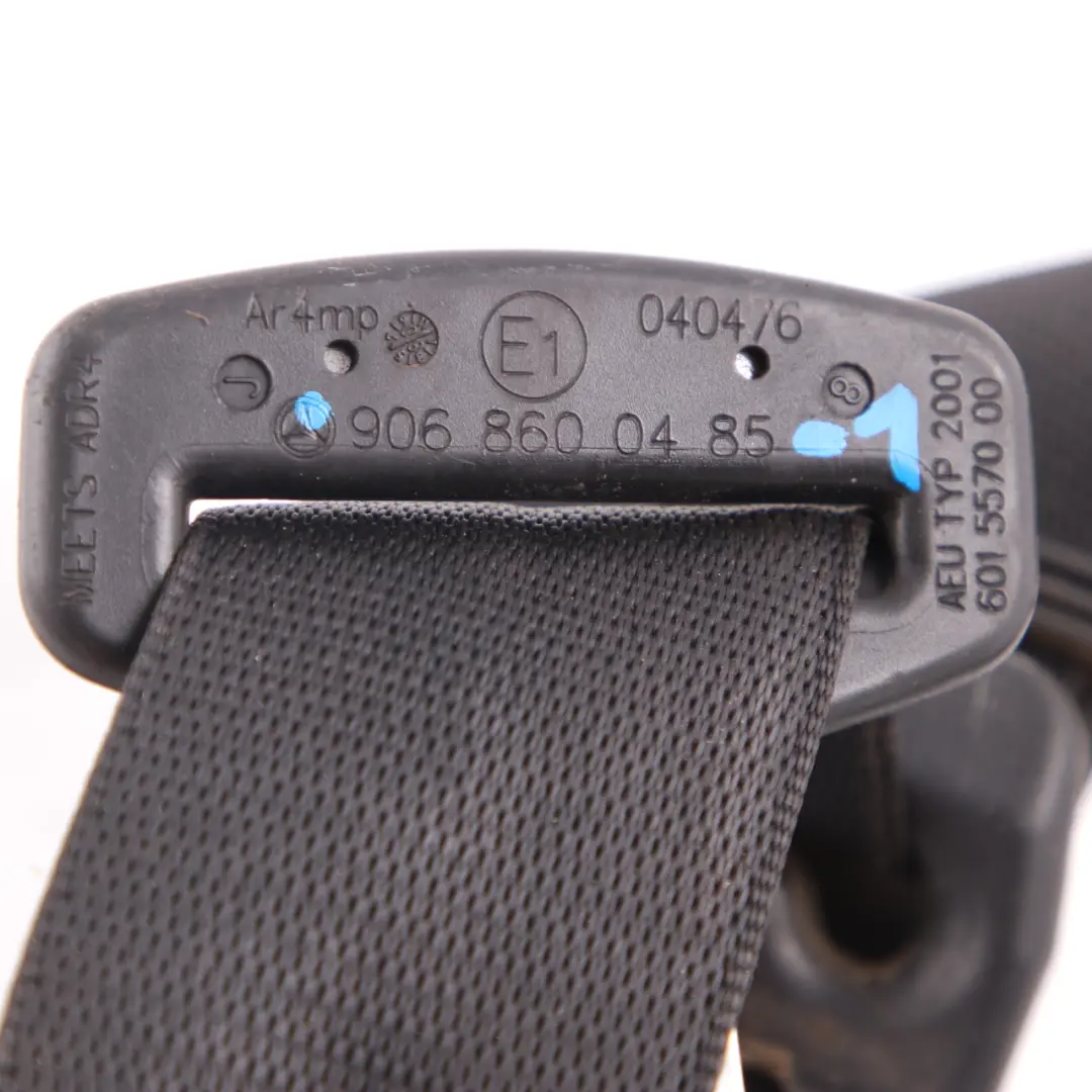 Mercedes W906 Seat Belt Front Right O/S Safety Belt Black - SKU A9068600485-1 - Part number A9068600485