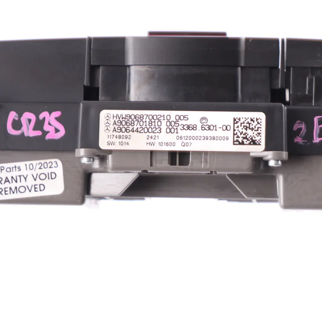 Dashboard Panel Hazard ASR Locking Switch to Mercedes W906 VW Crafter 1 with Part number A9068700210 Mercedes W906 VW Crafter 1 Dashboard Panel Hazard ASR Locking Switch - SKU A9068700210 - Part number A9068700210