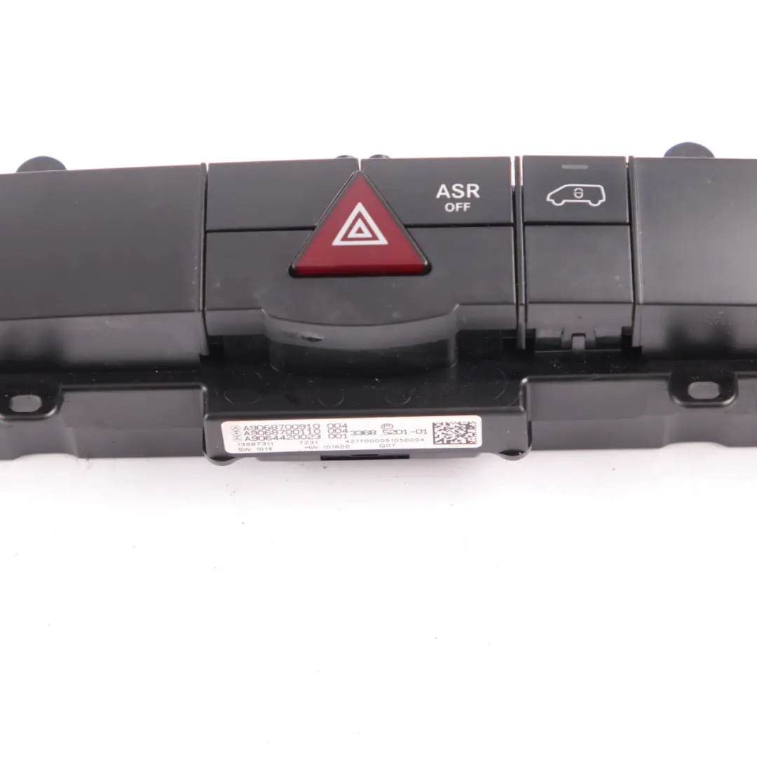 Mercedes W906 Przełącznik Włącznik Świateł Awaryjnych ASR Panel - SKU A9068700910 - Numer Części A9068700910