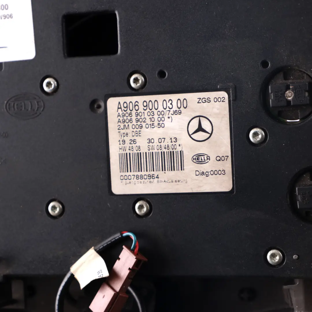 Mercedes W906 Roof Light Interior Front Lamp Switch Panel Grey - SKU A9069000300 - Part number A9069000300