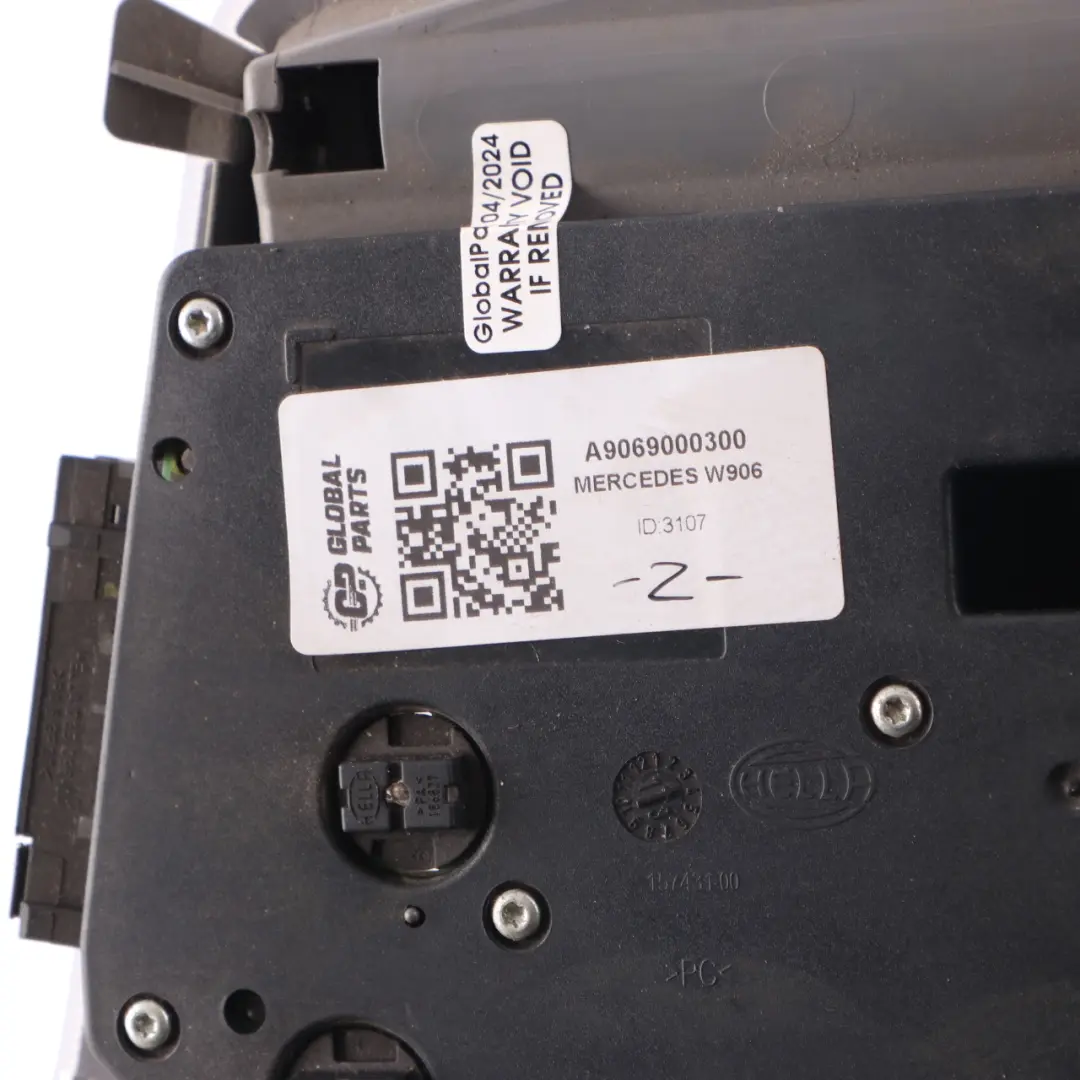 Mercedes W906 Roof Light Interior Front Lamp Switch Panel Grey - SKU A9069000300 - Part number A9069000300