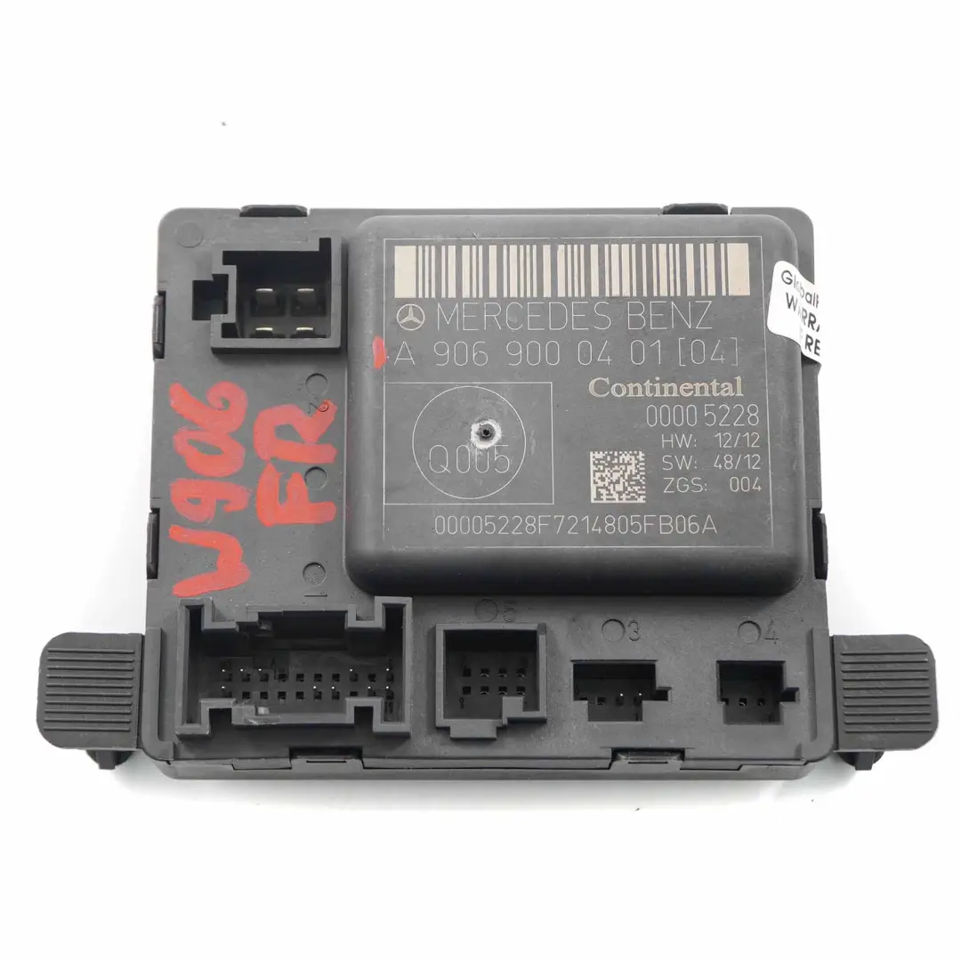 Módulo puerta delantera derecha Unidad control para Mercedes W906 con número de pieza A9069000401 Mercedes W906 Módulo puerta delantera derecha Unidad control - SKU A9069000401 - Número de pieza A9069000401