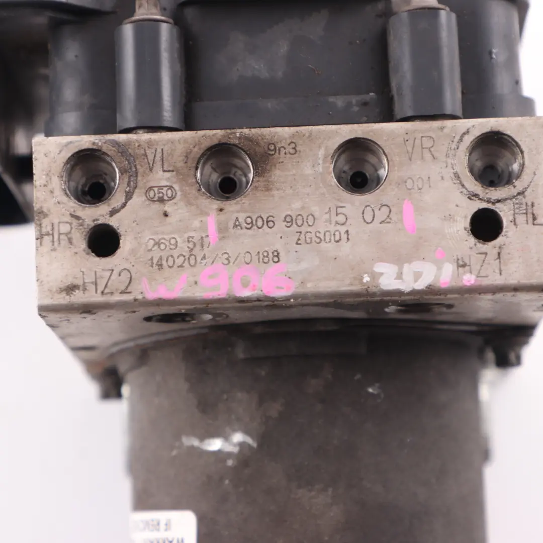 Bomba freno ABS ESP Unidad freno hidráulico para Mercedes Sprinter W906 con número de pieza A9069001502 Mercedes Sprinter W906 Bomba freno ABS ESP Unidad freno hidráulico - SKU A9069001502 - Número de pieza A9069001502