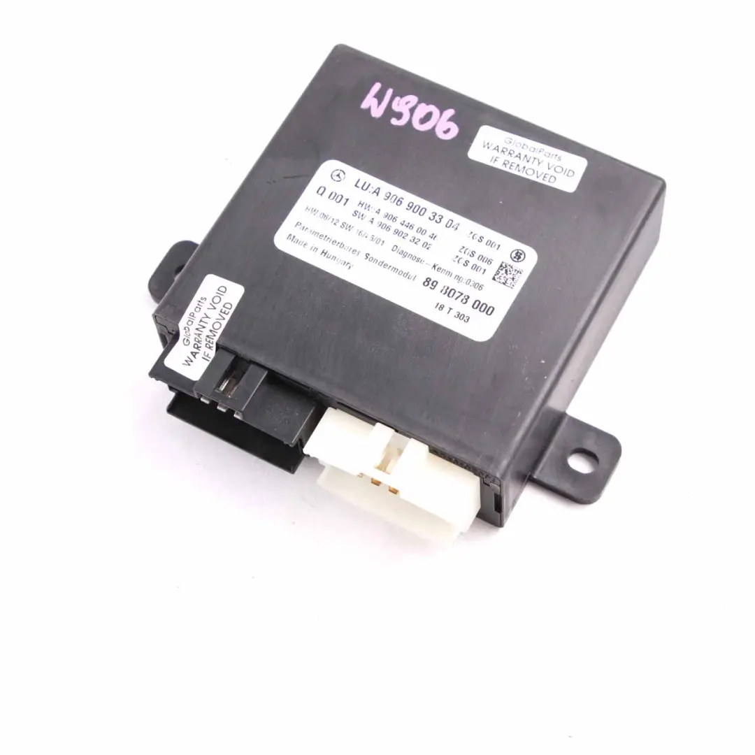 Central Lock Locking Control Unit Module to Mercedes W906 with Part number A9069003304 Mercedes W906 Central Lock Locking Control Unit Module - SKU A9069003304 - Part number A9069003304