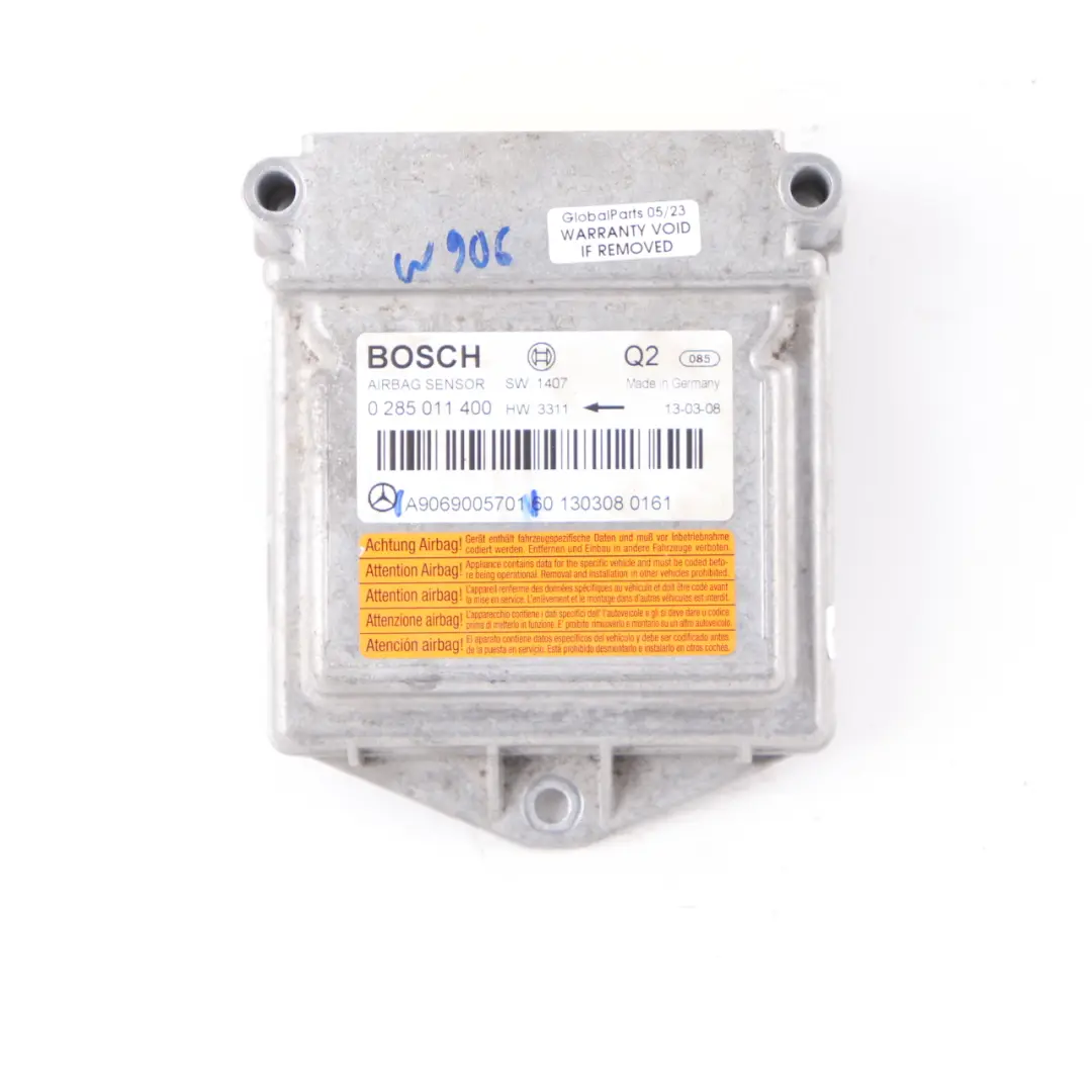 Luftmodul SRS Steuergerät ECU für Mercedes W639 W906 mit Teilenummer A9069005701 Mercedes W639 W906 Luftmodul SRS Steuergerät ECU - SKU A9069005701 - Teilenummer A9069005701