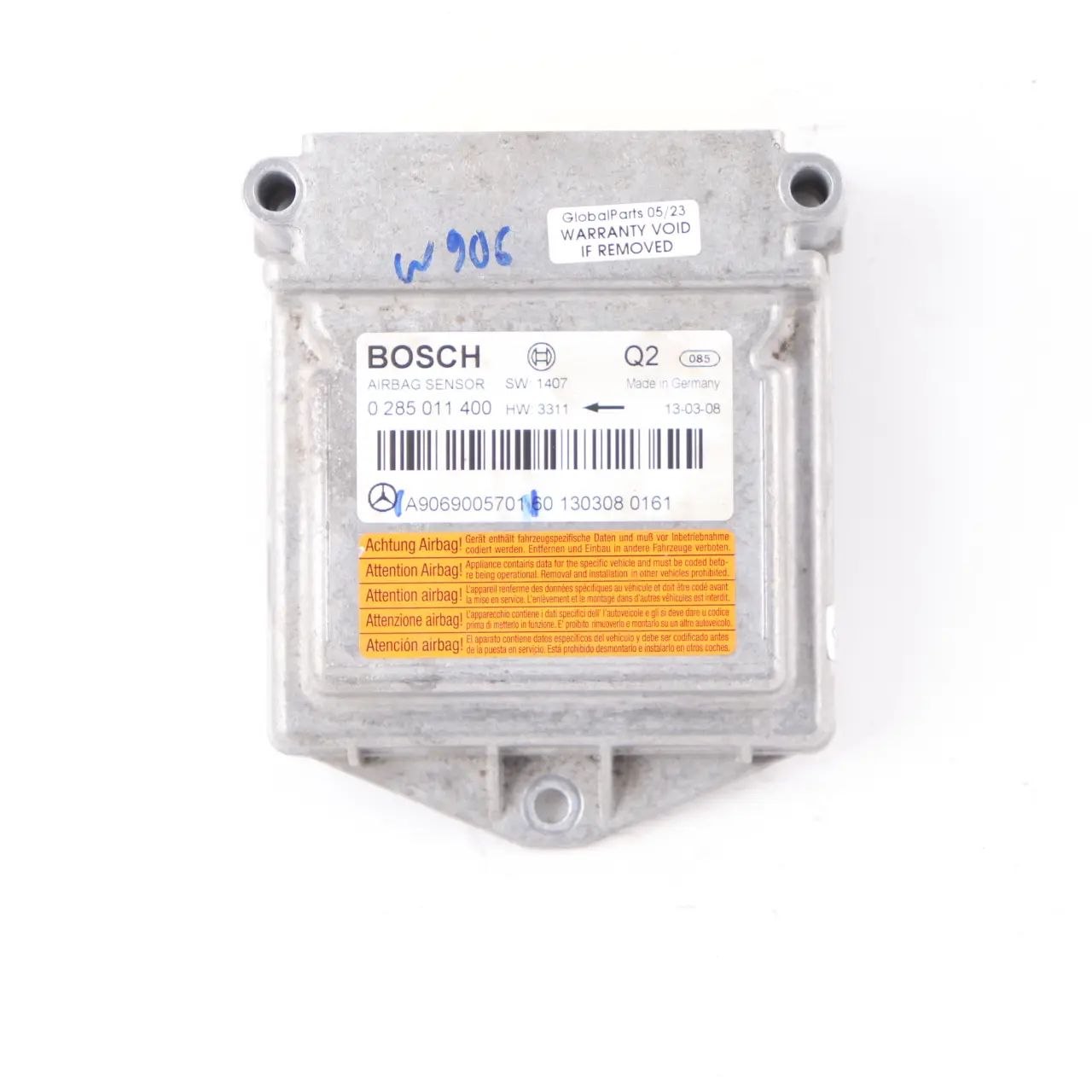 Mercedes W639 W906 Air Modulo Air Bag SRS Unità di controllo ECU A9069005701