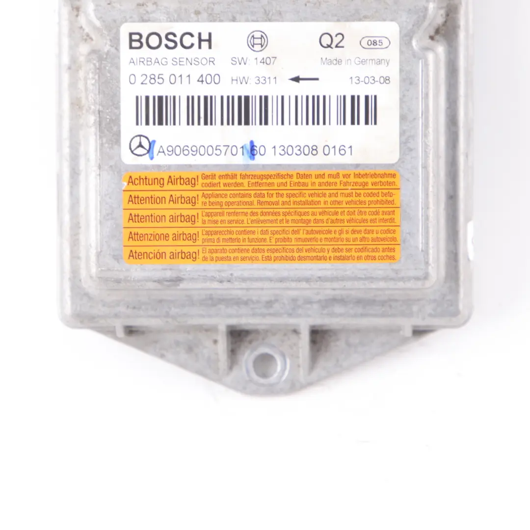 Air Module Mercedes W639 W906 Air Bag SRS Control Unit ECU - SKU A9069005701 - Part number A9069005701