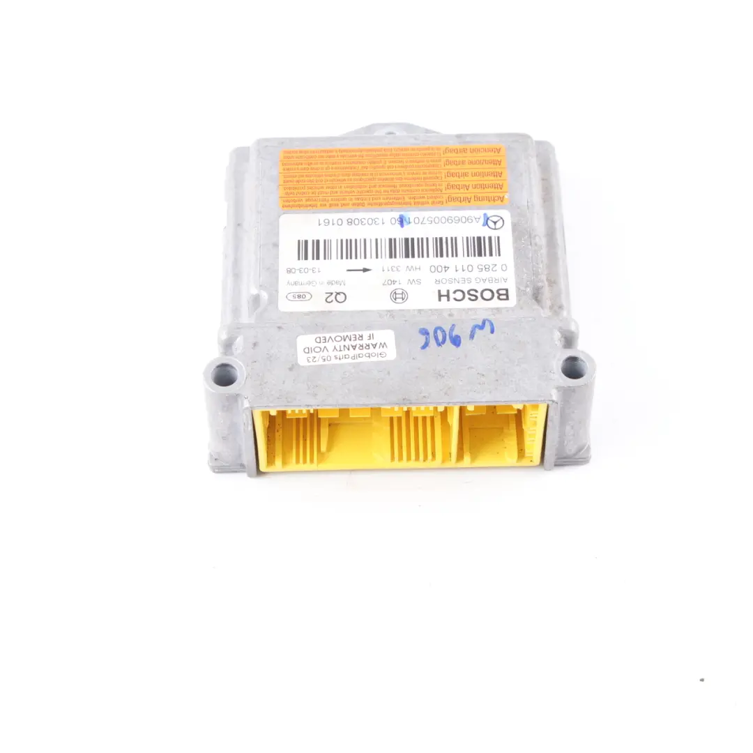 Module SRS Control Unit ECU to Mercedes W639 W906 Air with Part number A9069005701 Mercedes W639 W906 Air Module SRS Control Unit ECU - SKU A9069005701 - Part number A9069005701