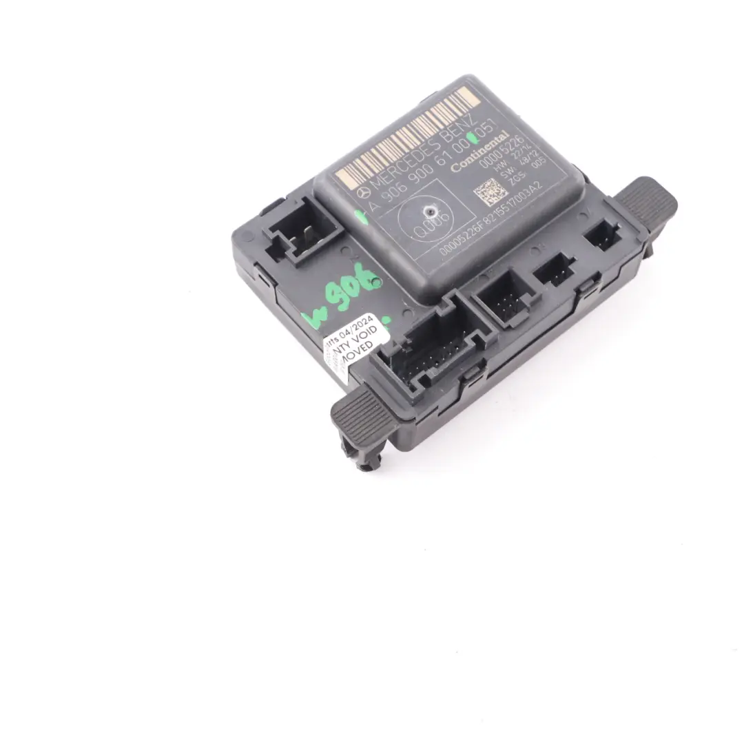 Mercedes W906 Modulo porta anteriore destro Modulo controllo - SKU A9069006100 - Numero di parte A9069006100