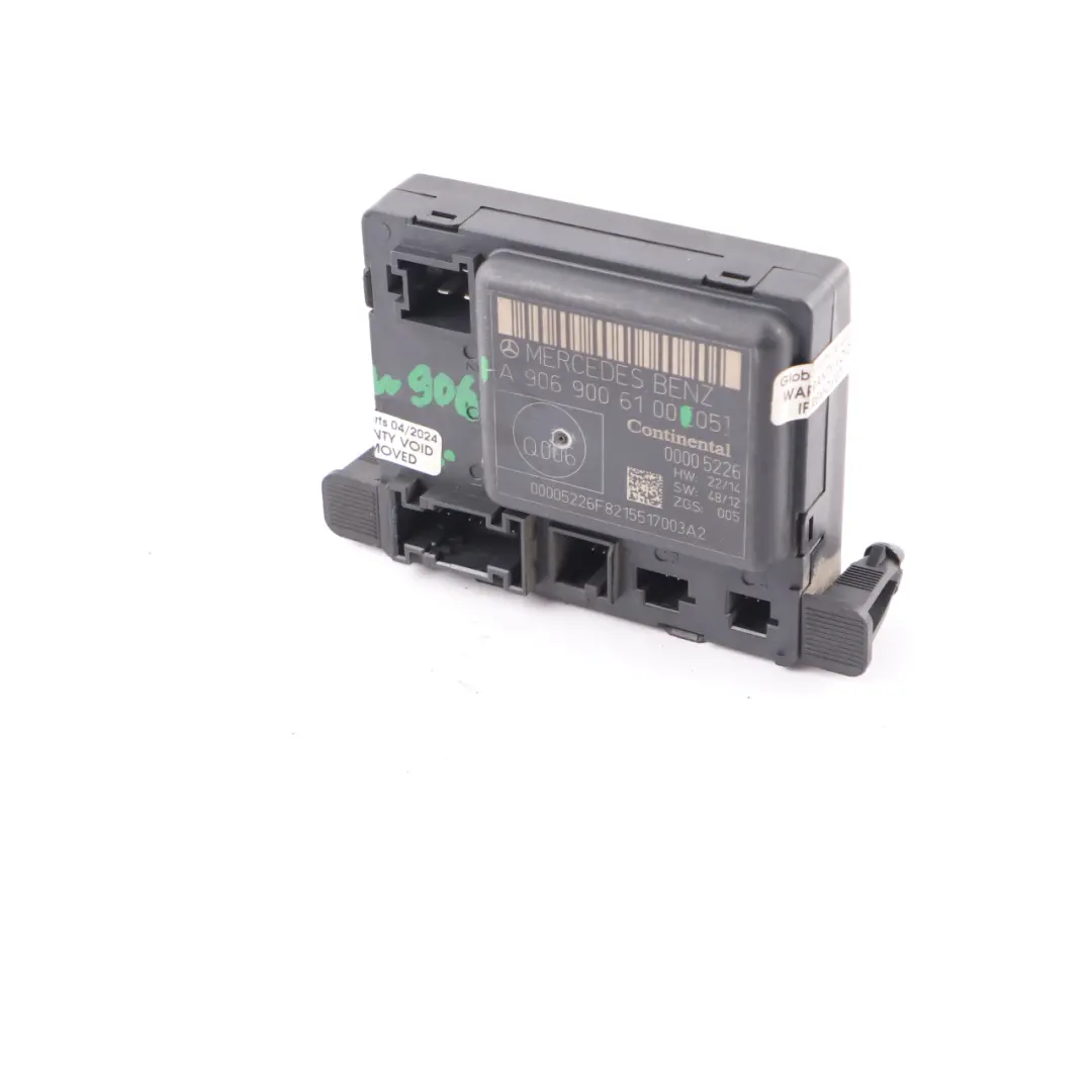 Mercedes W906 Modulo porta anteriore destro Modulo controllo - SKU A9069006100 - Numero di parte A9069006100