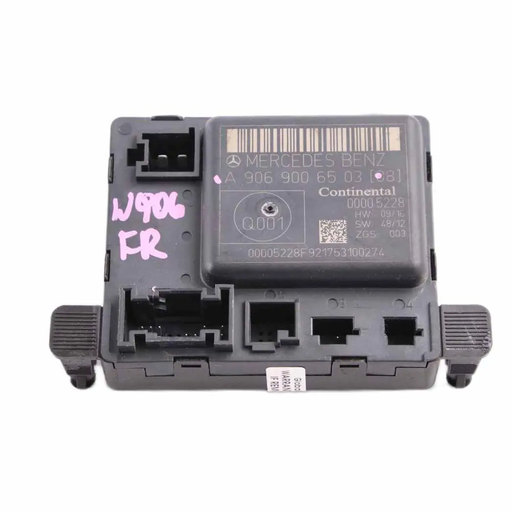 Türmodul Mercedes W906 vorne links rechts Steuergerät ECU für mit Teilenummer A9069006503 Türmodul Mercedes W906 vorne links rechts Steuergerät ECU - SKU A9069006503 - Teilenummer A9069006503