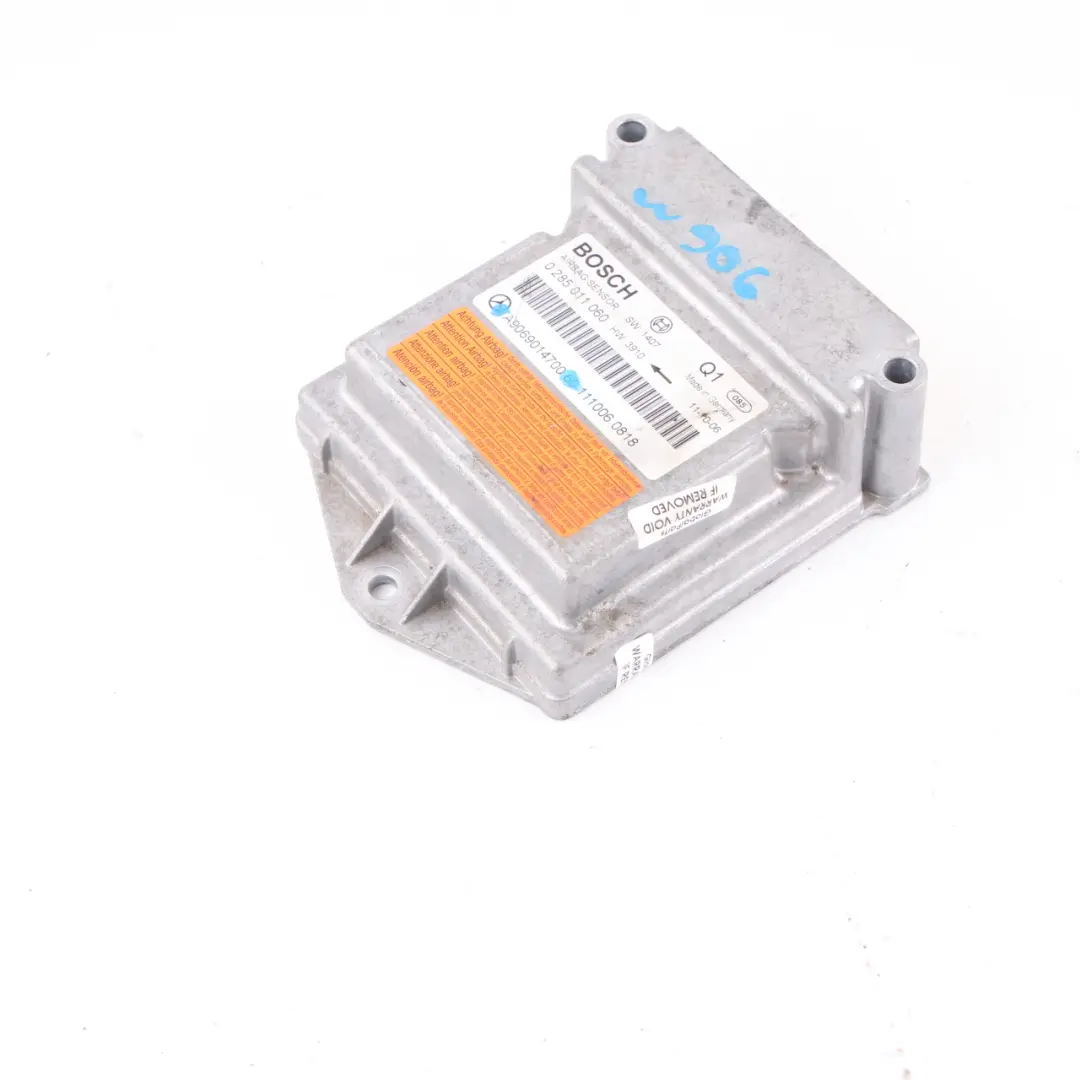 Mercedes W639 W906 Moduł Sensor Poduszki AirBag ECU 0285011060 - SKU A9069014700 - Numer Części A9069014700