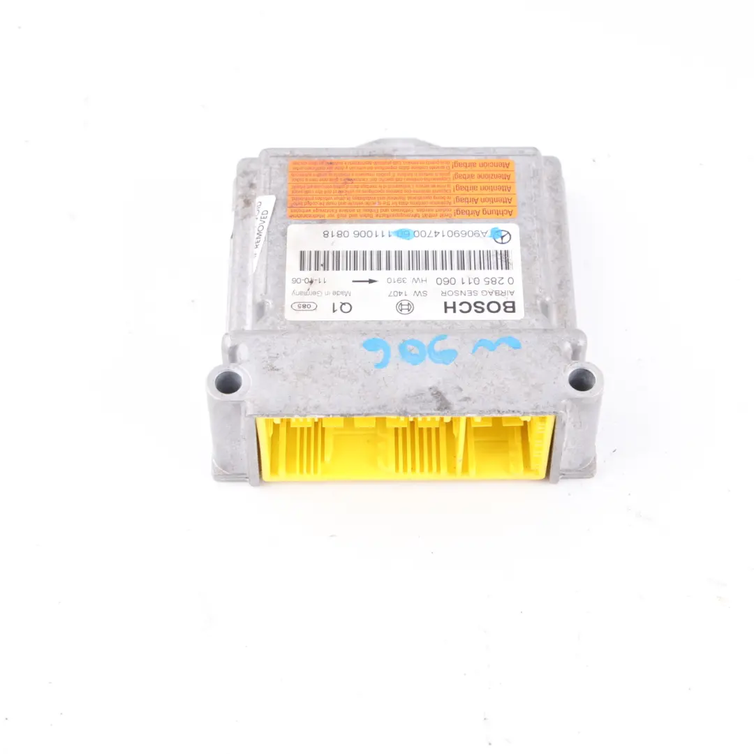 Mercedes W639 W906 Moduł Sensor Poduszki AirBag ECU 0285011060 - SKU A9069014700 - Numer Części A9069014700