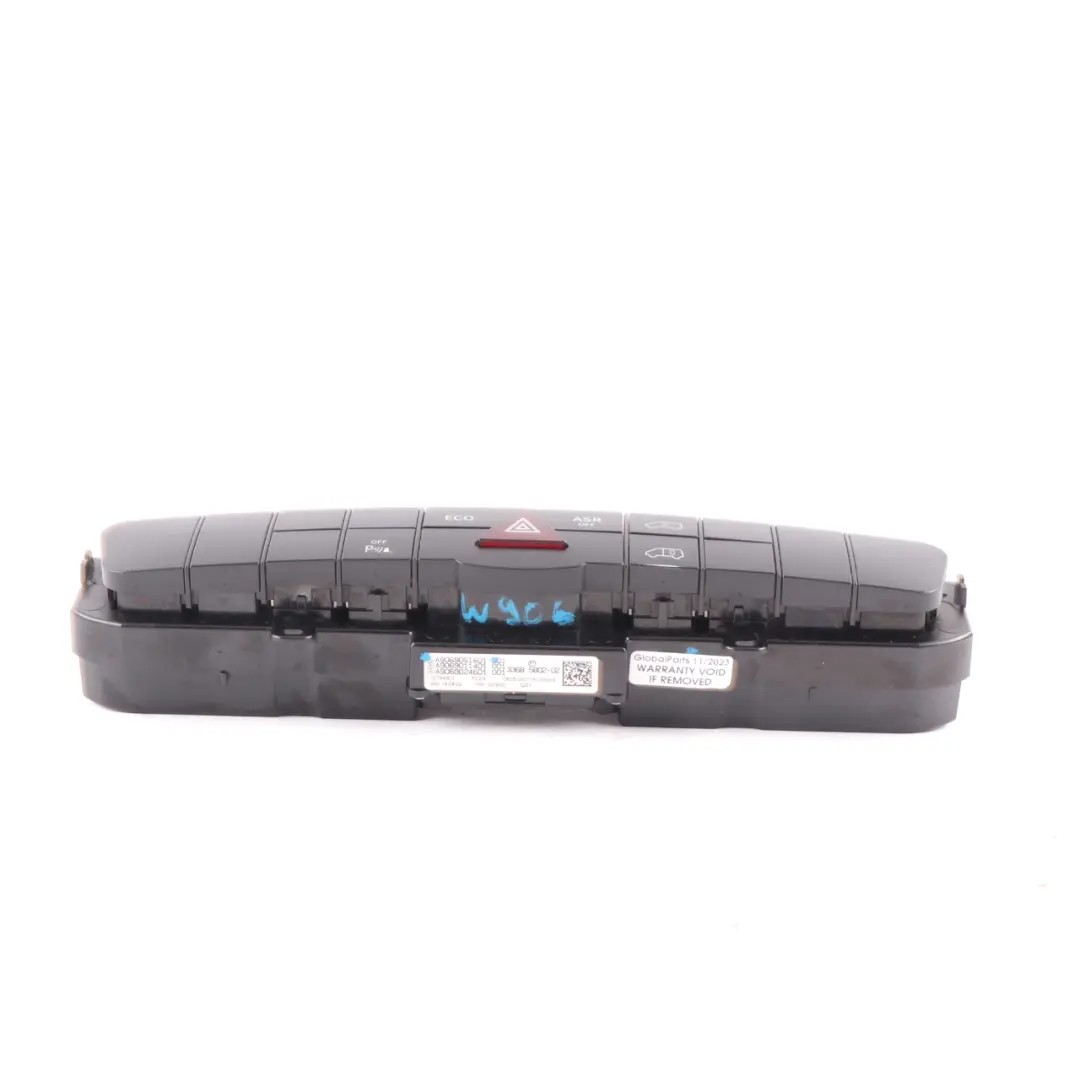 Dashboard Panel Hazard ASR Locking ECO PDC Switch to Mercedes W906 with Part number A9069051601 Mercedes W906 Dashboard Panel Hazard ASR Locking ECO PDC Switch - SKU A9069051601 - Part number A9069051601