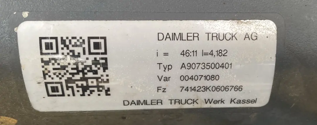 W907 Dyferencjał Dyfer Most Tył 741423 46:11 4,182 do Mercedes o numerze A9073500401 Mercedes W907 Dyferencjał Dyfer Most Tył 741423 46:11 4,182 - SKU A9073500401 - Numer Części A9073500401