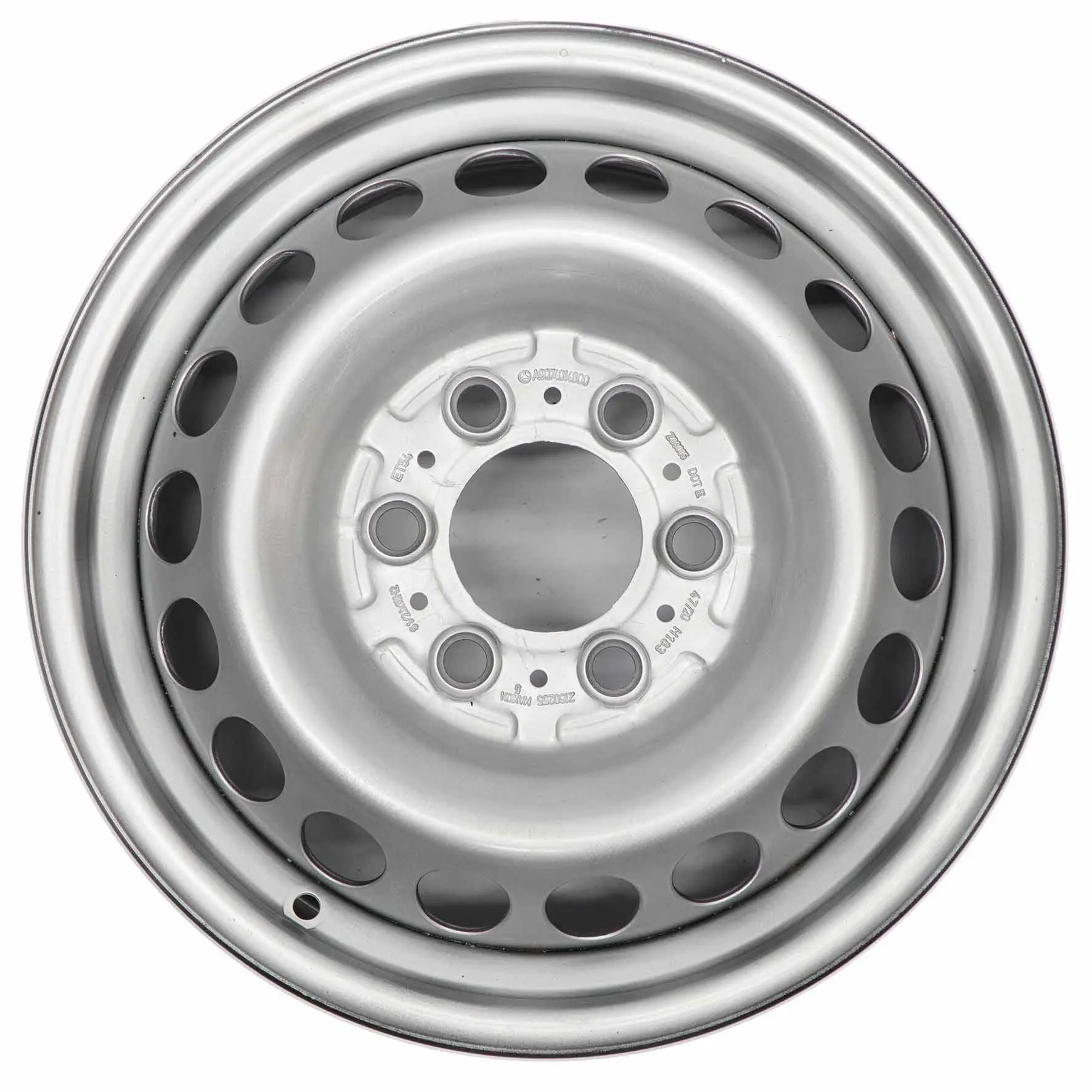 Mercedes Sprinter W907 Argento Cerchio in acciaio 16" 6,5J ET:54 A9074014800