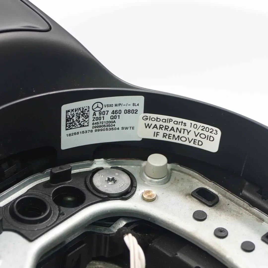 Mercedes W907 W910 NEW Black Leather Steering Wheel Multifunction A9074600802 - SKU A9074600104-1 - Part number A9074600104
