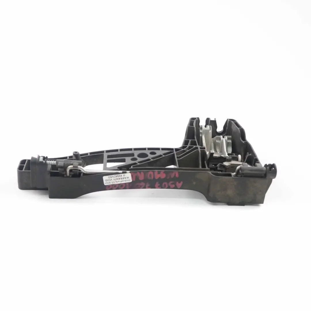 Left N/S Sliding Door Exterior Handle Base Bracket to Mercedes Sprinter W910 Rear with Part number A9077601000 Mercedes Sprinter W910 Rear Left N/S Sliding Door Exterior Handle Base Bracket - SKU A9077601000 - Part number A9077601000