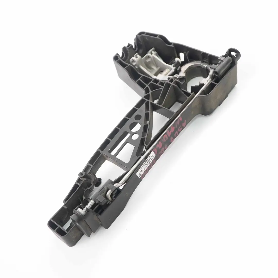 Left N/S Sliding Door Exterior Handle Base Bracket to Mercedes Sprinter W910 Rear with Part number A9077601000 Mercedes Sprinter W910 Rear Left N/S Sliding Door Exterior Handle Base Bracket - SKU A9077601000 - Part number A9077601000