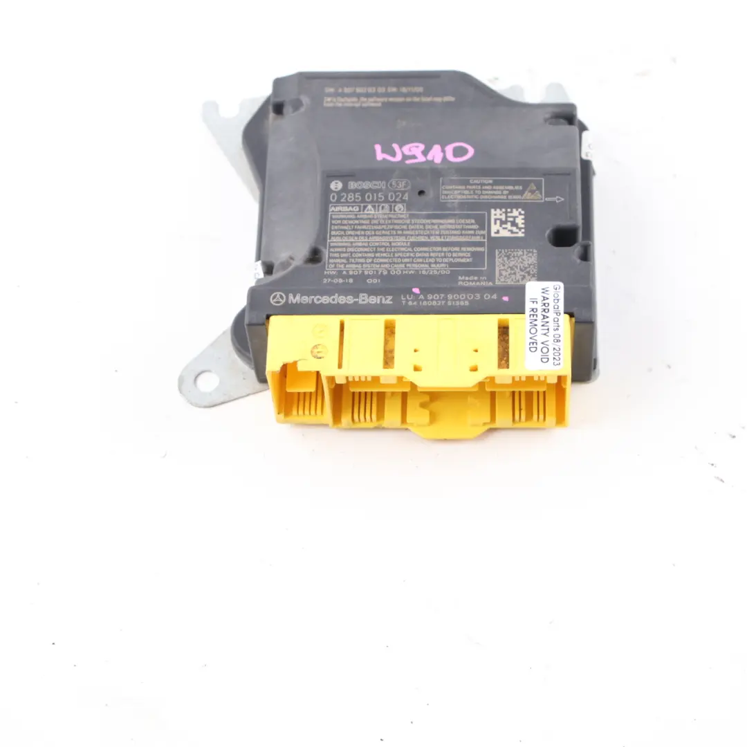 W907 W910 Moduł Sensor Poduszek Powietrznych do Mercedes Sprinter o numerze A9079000304 Mercedes Sprinter W907 W910 Moduł Sensor Poduszek Powietrznych - SKU A9079000304 - Numer Części A9079000304
