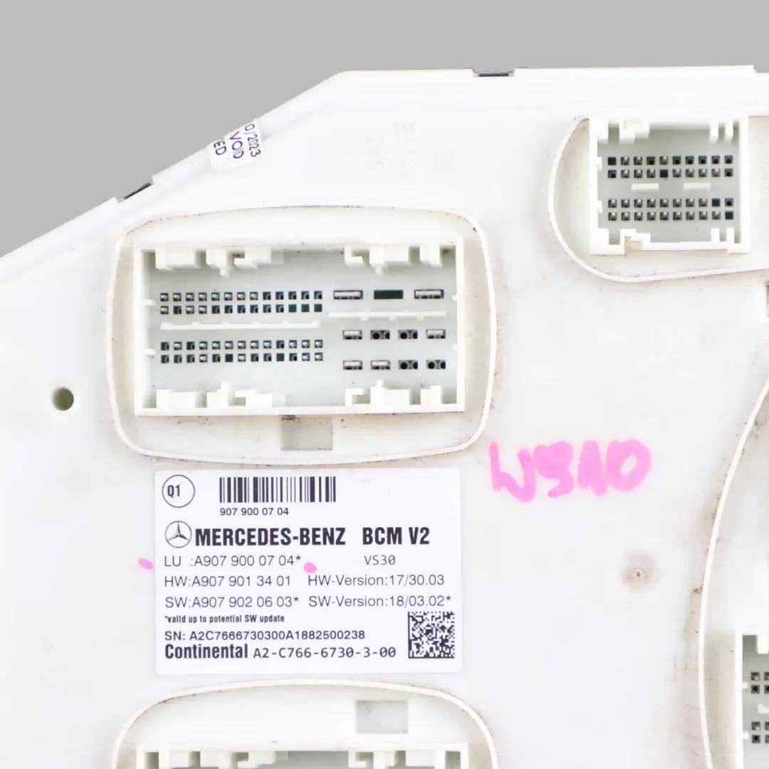 W907 W910 Module Commande Carrosserie SAM BCM ECU pour Mercedes Sprinter à propos du numéro de pièce A9079000704 Mercedes Sprinter W907 W910 Module Commande Carrosserie SAM BCM ECU - SKU A9079000704 - Numéro de pièce A9079000704