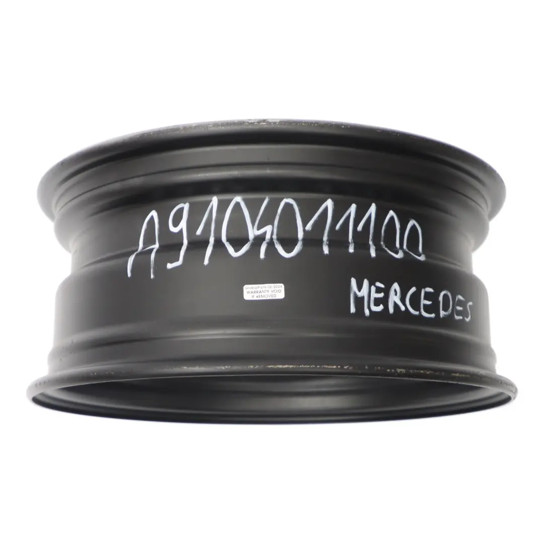 Mercedes Sprinter W907 W910 jante acier argentée 16" 6,5J ET:62 - SKU A9104011100 - Numéro de pièce A9104011100