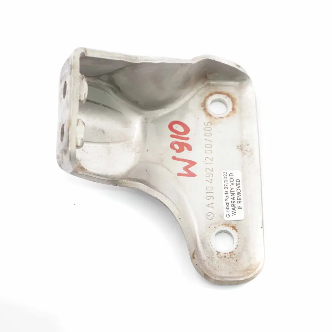 Exhaust Catalytic Converter Support Bracket Mount to Mercedes W910 with Part number A9104921200 Mercedes W910 Exhaust Catalytic Converter Support Bracket Mount - SKU A9104921200 - Part number A9104921200