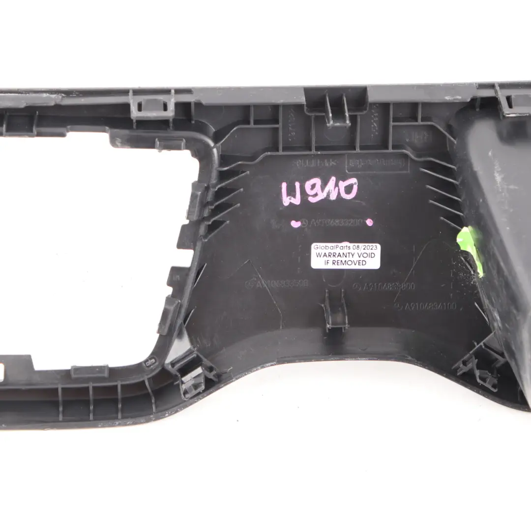 Surround Trim Panel Plastic to Mercedes Sprinter W910 Gear Shifter with Part number A9106833200 Mercedes Sprinter W910 Gear Shifter Surround Trim Panel Plastic - SKU A9106833200 - Part number A9106833200