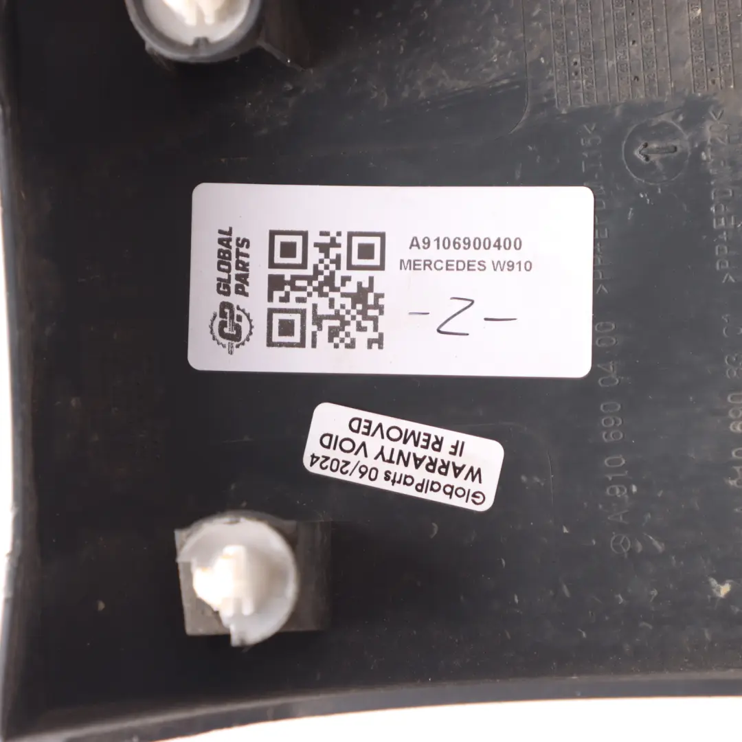 Left N/S B-Pillar Protective Strip Cover to Mercedes W910 with Part number A9106900400 Mercedes W910 Left N/S B-Pillar Protective Strip Cover - SKU A9106900400 - Part number A9106900400