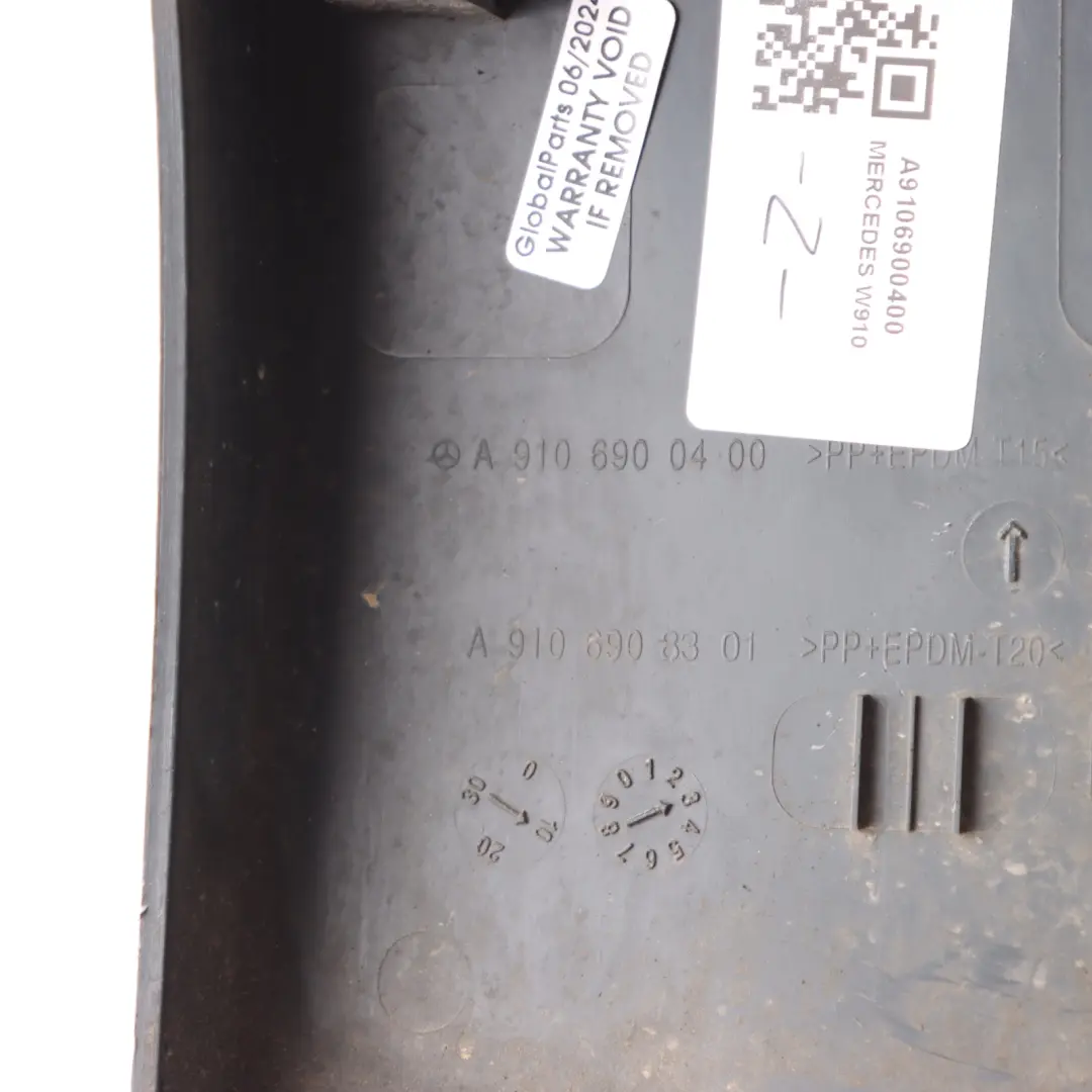Mercedes W910 Left N/S B-Pillar Protective Strip Cover - SKU A9106900400 - Part number A9106900400