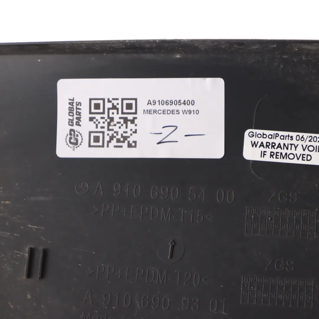 Left N/S Moulding Trim to Mercedes W910 with Part number A9106905400 Mercedes W910 Left N/S Moulding Trim - SKU A9106905400 - Part number A9106905400