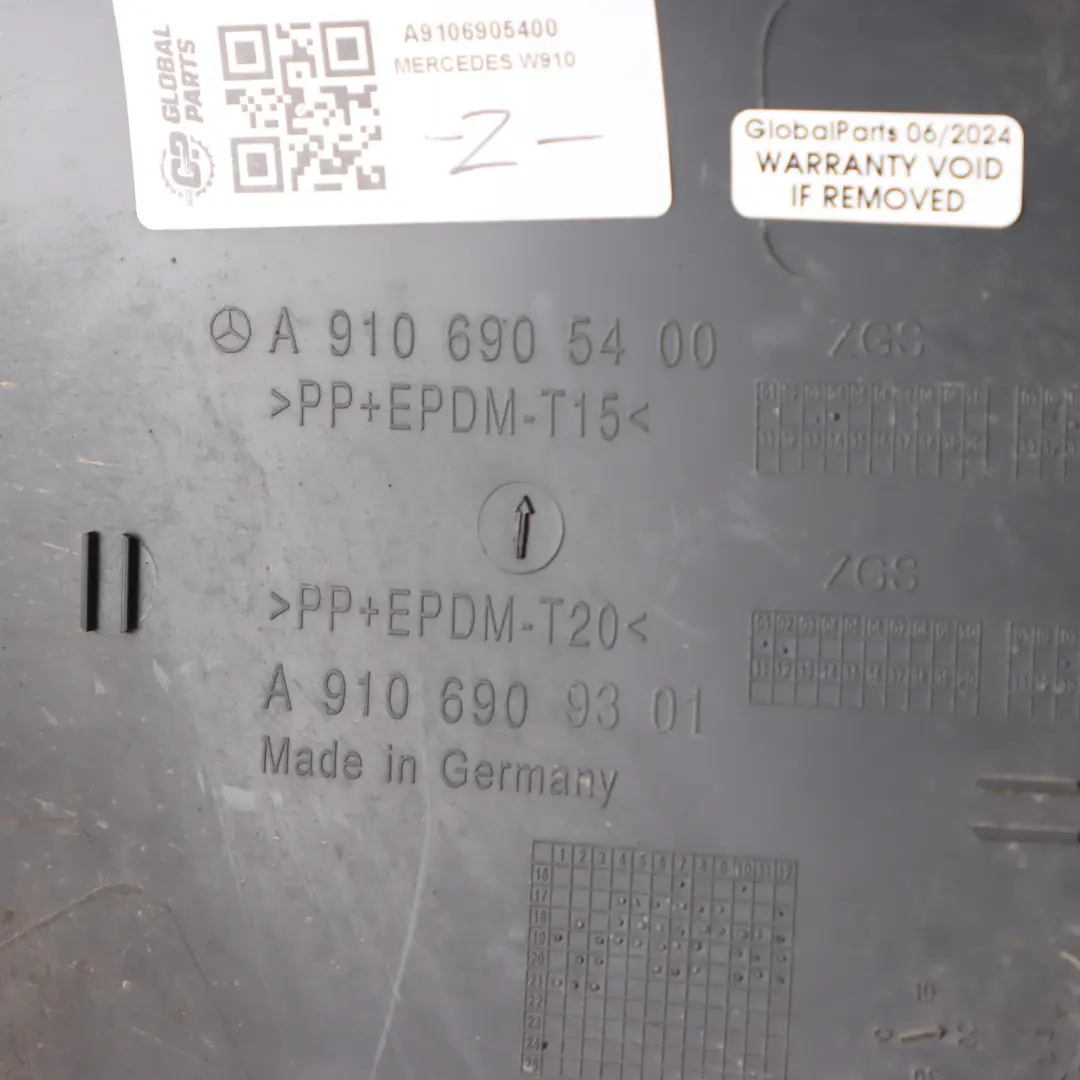 Left N/S Moulding Trim to Mercedes W910 with Part number A9106905400 Mercedes W910 Left N/S Moulding Trim - SKU A9106905400 - Part number A9106905400