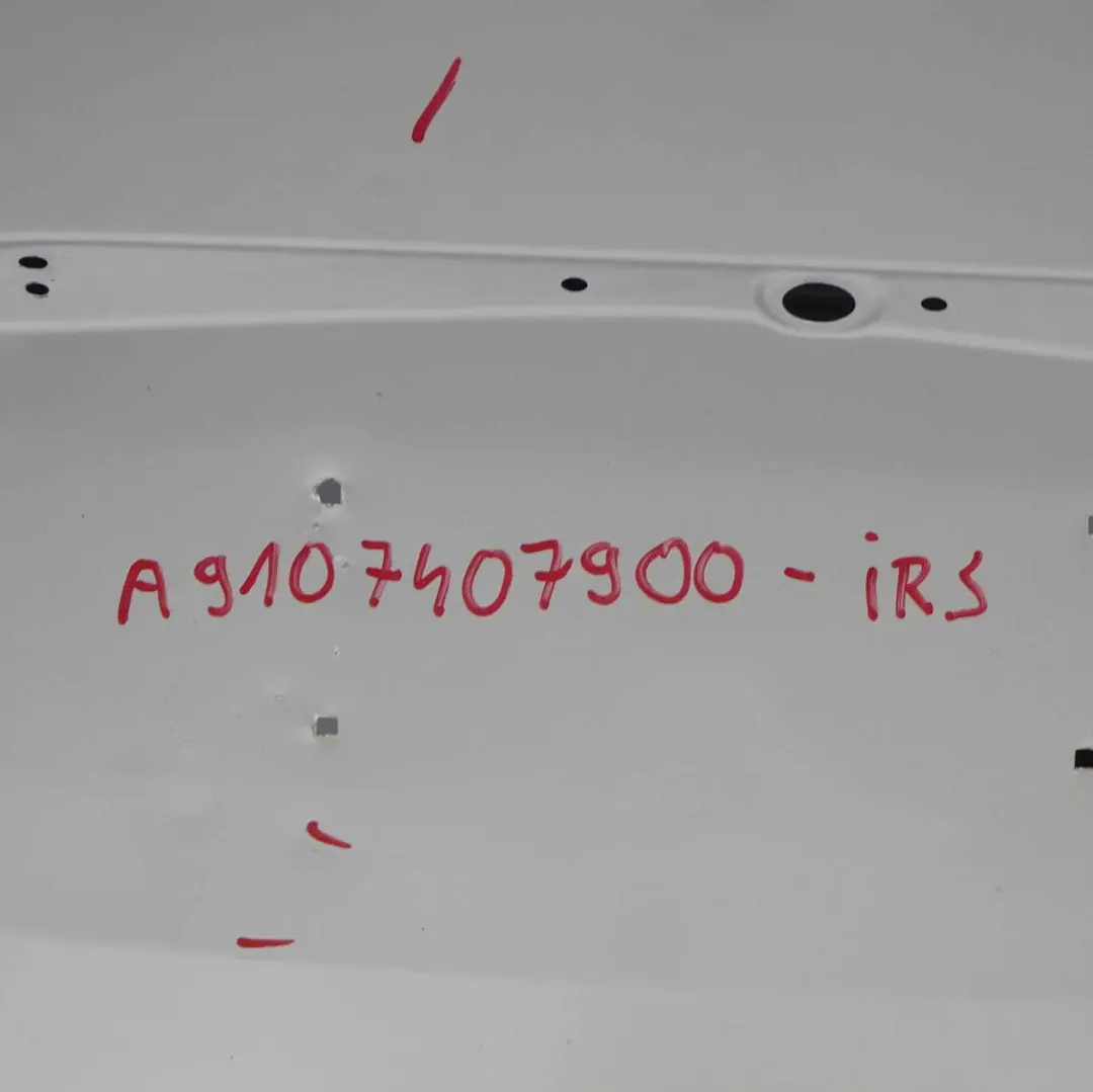 Boot Tailgate Door Rear Left N/S High Roof Iridium Silver - 775 to Mercedes W910 with Part number A9107407900 Mercedes W910 Boot Tailgate Door Rear Left N/S High Roof Iridium Silver - 775 - SKU A9107407900-IRS - Part number A9107407900