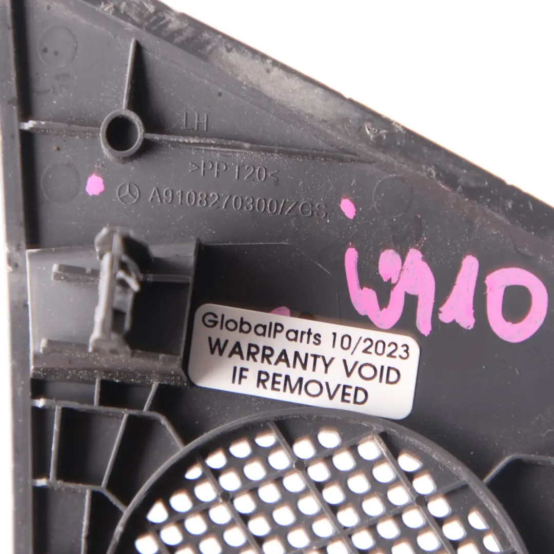 W907 W910 Salpicadero Altavoz Cubierta Izquierda Panel Trim para Mercedes con número de pieza A9108270300 Mercedes W907 W910 Salpicadero Altavoz Cubierta Izquierda Panel Trim - SKU A9108270300 - Número de pieza A9108270300