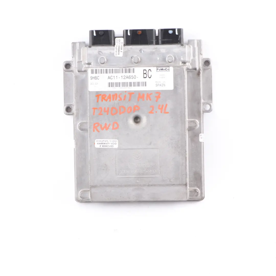 Ford Transit MK7 2.4 TDCI T24DD0P Diesel Engine Control Unit ECU - SKU AC1112A650BC - Part number AC1112A650BC