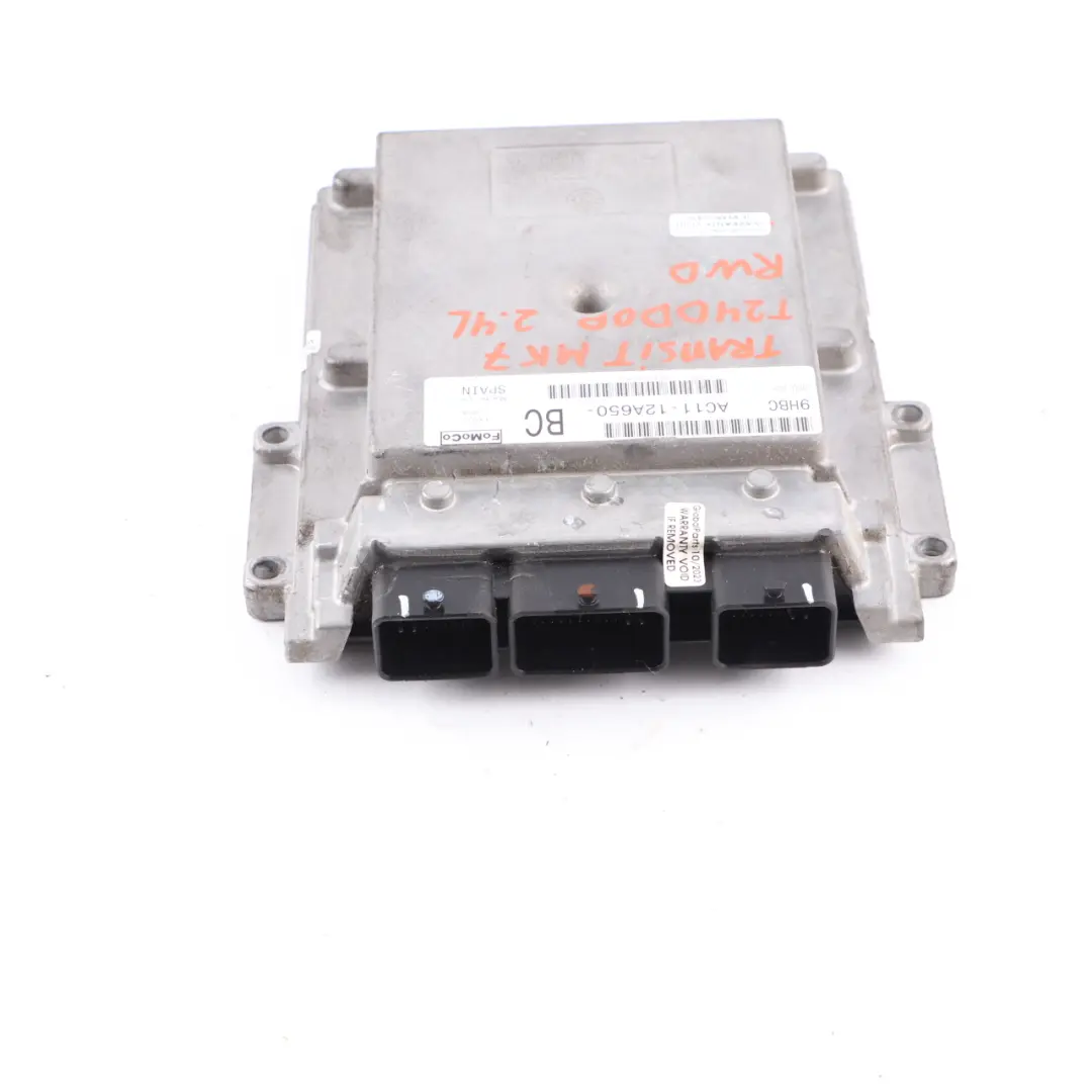 Ford Transit MK7 2.4 TDCI T24DD0P Dieselmotor Steuergerät ECU - SKU AC1112A650BC - Teilenummer AC1112A650BC