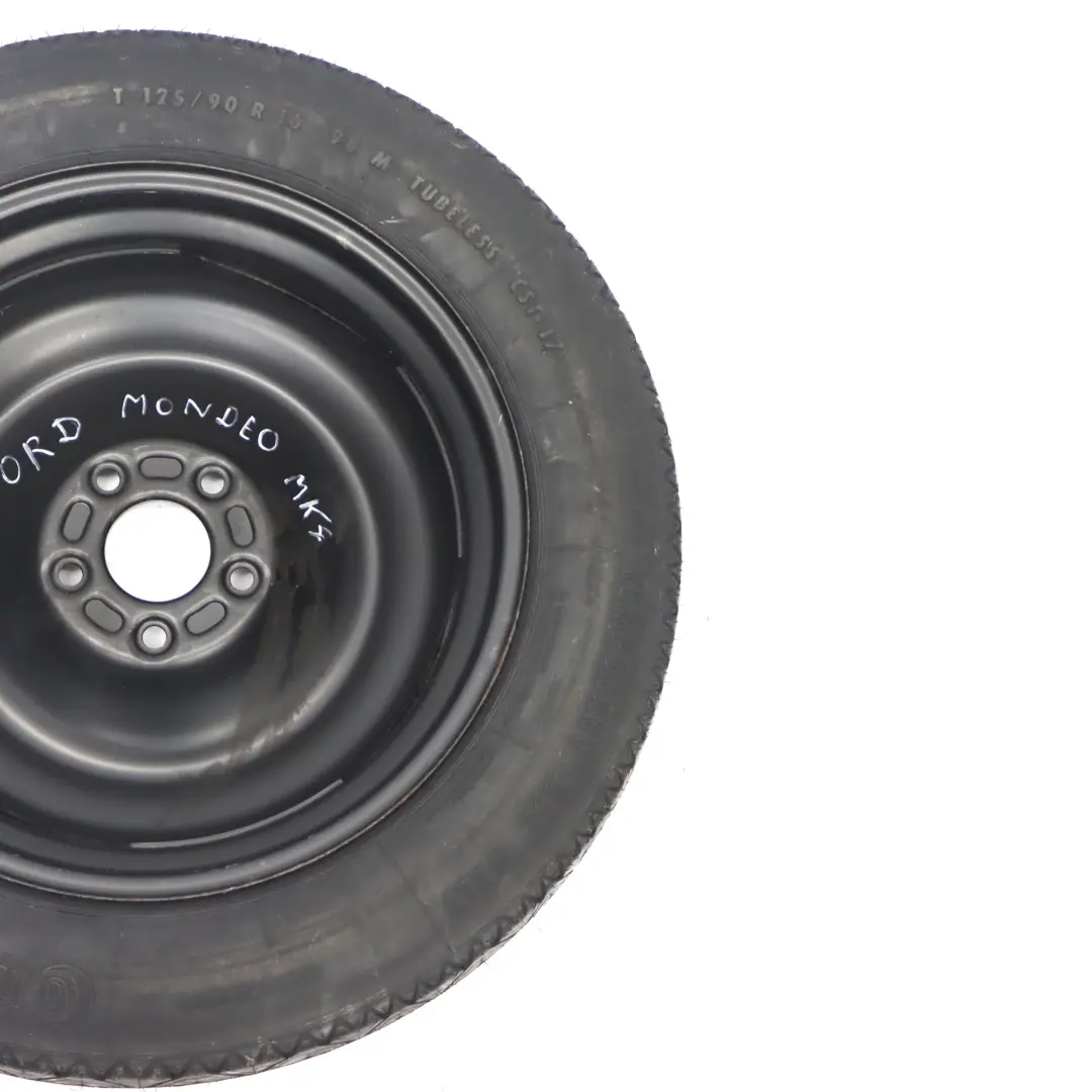 MK4 Roue de secours compacte Acier R16 Pneu 125/90 pour Ford Mondeo à propos du numéro de pièce AM51BA-11272 Ford Mondeo MK4 Roue de secours compacte Acier R16 Pneu 125/90 - SKU AM51BA-11272 - Numéro de pièce AM51BA-11272