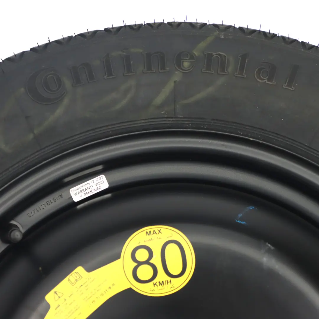 Ford Mondeo MK4 Roue de secours compacte Acier R16 Pneu 125/90 - SKU AM51BA-11272 - Numéro de pièce AM51BA-11272