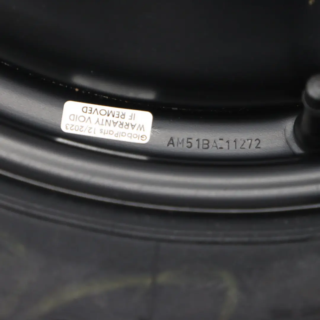 MK4 Compact Spare Wheel Steel R16 Tyre 125/90 to Ford Mondeo with Part number AM51BA-11272 Ford Mondeo MK4 Compact Spare Wheel Steel R16 Tyre 125/90 - SKU AM51BA-11272 - Part number AM51BA-11272