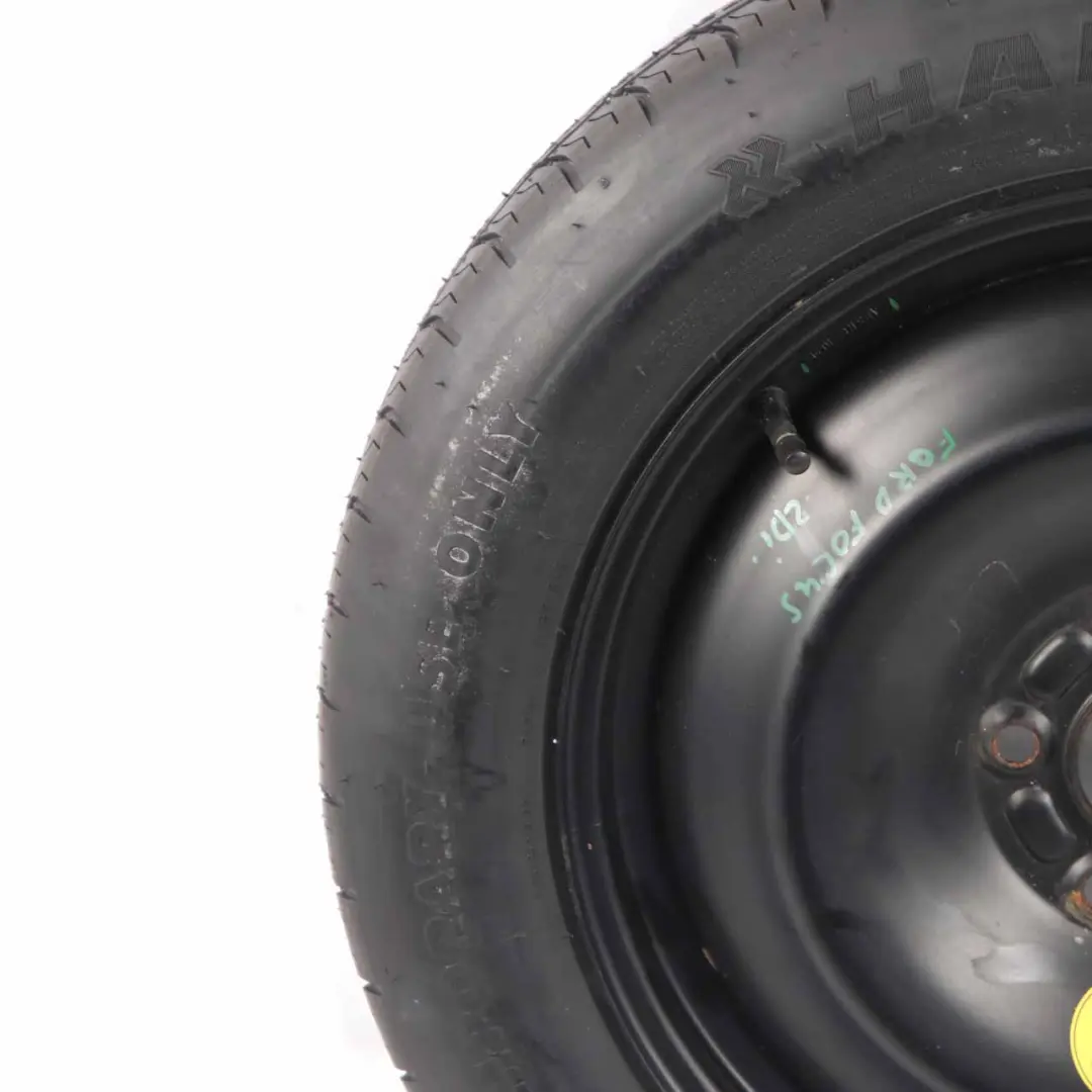 Spare Wheel Steel R16 Tyre 125/85 AM51BA-10294 to Ford Focus Compact with Part number AM51BA10294 Ford Focus Compact Spare Wheel Steel R16 Tyre 125/85 AM51BA-10294 - SKU AM51BA10294 - Part number AM51BA10294