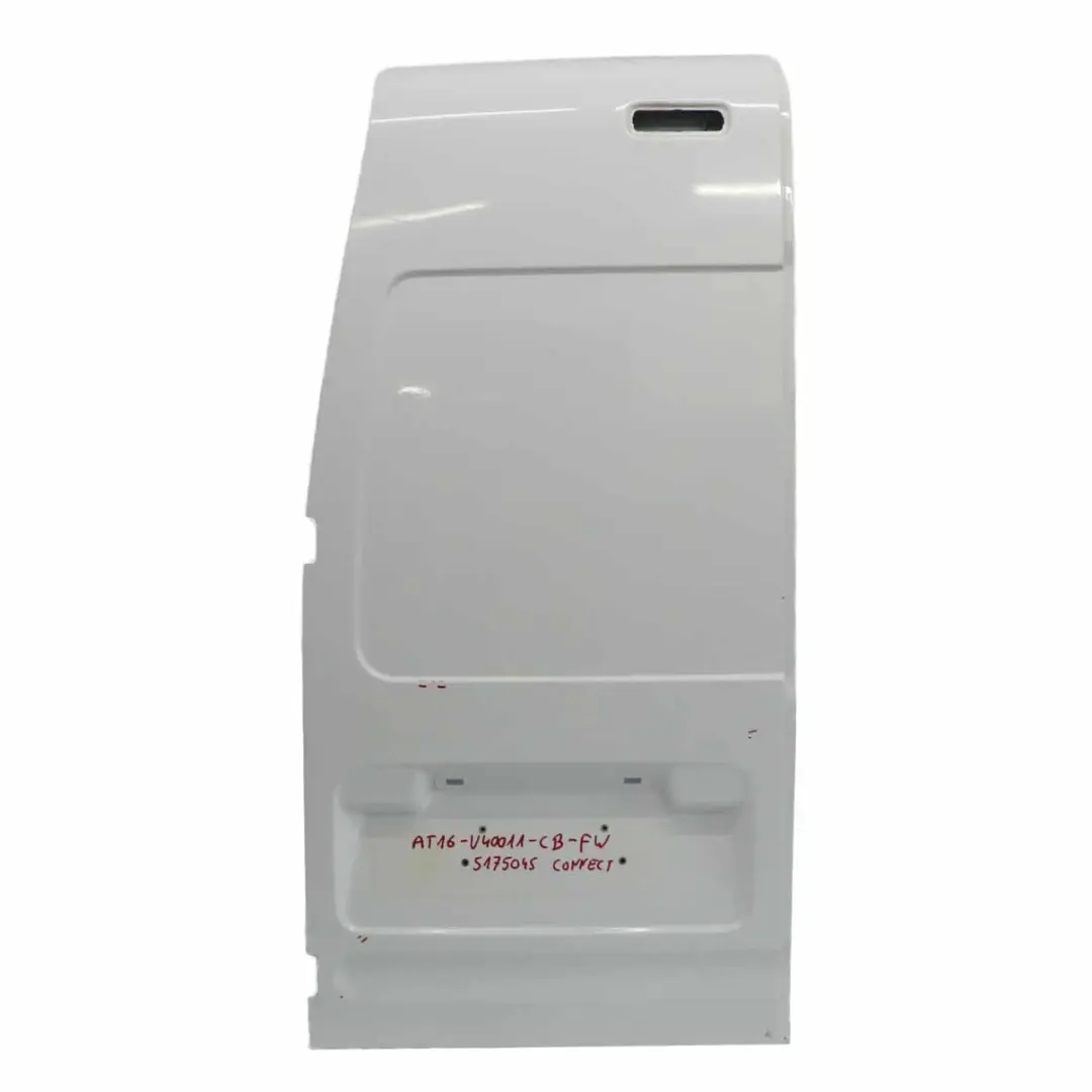Door Left N/S Boot Trunk Lid Tailgate Frozen White Z2 to Ford Transit Connect Rear with Part number AT16-V40011-CB Ford Transit Connect Rear Door Left N/S Boot Trunk Lid Tailgate Frozen White Z2 - SKU AT16-V40011-CB-FW - Part number AT16-V40011-CB