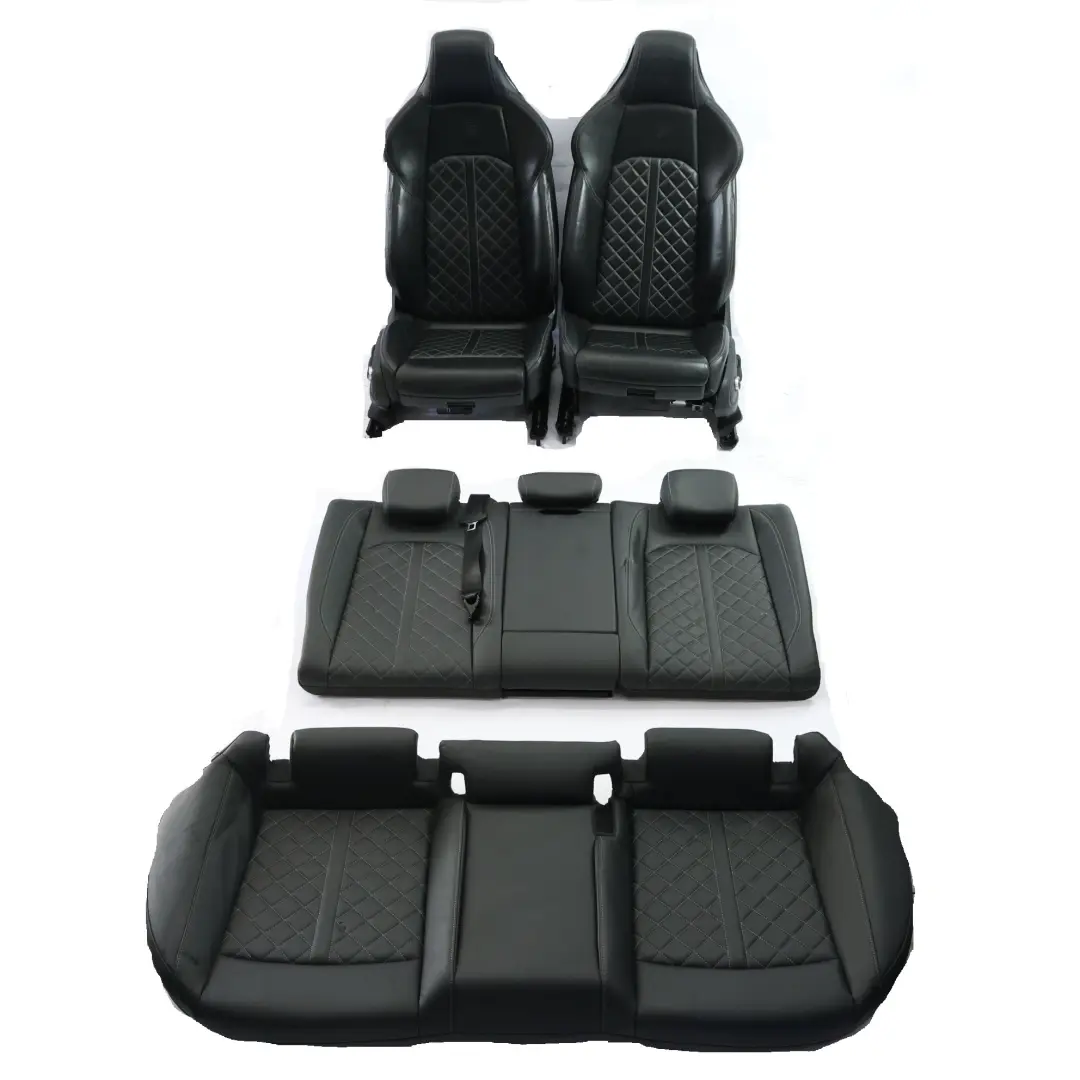 Front Rear Seats Bench Sofa Electric Heated Leather Black Grey SET to Audi S5 F5 with Part number AUDI-S5-F5-SEAT-SPORT-LEATHER-SET Audi S5 F5 Front Rear Seats Bench Sofa Electric Heated Leather Black Grey SET - SKU AUDI-S5-F5-SEAT-SPORT-LEATHER-SET - Part number AUDI-S5-F5-SEAT-SPORT-LEATHER-SET