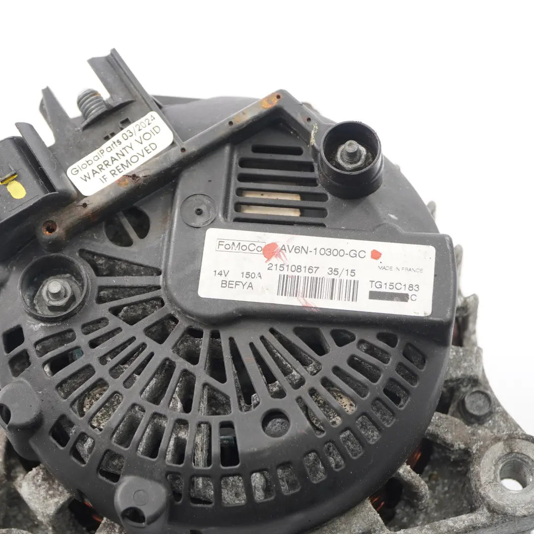  Alternatore Ford Focus MK3 Fiesta MK6 1.6 TDCi Motore Generatore - SKU AV6N-10300-GC - Numero di parte AV6N-10300-GC