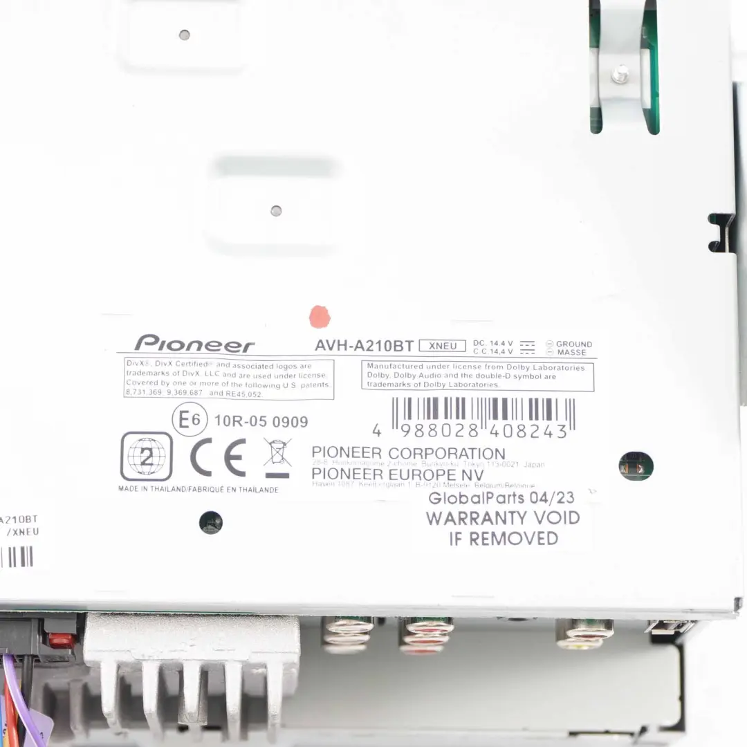  Pioneer Radio Samochodowe Bluetooth - SKU AVH-A210BT - Numer Części AVH-A210BT