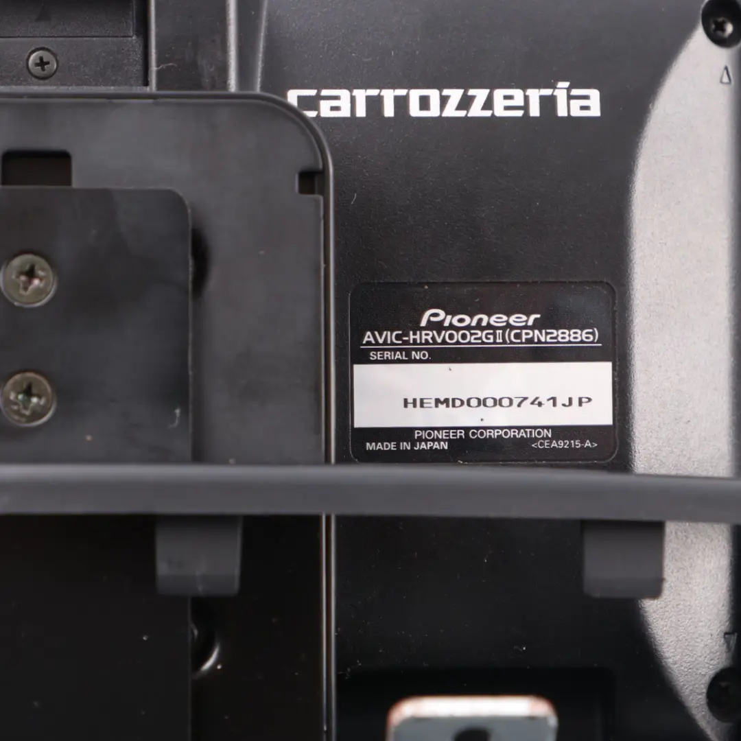 Pioneer Carrozzeria DVD Player GPS Navigation Sat Nav HDD TV Tuner to with Part number AVIC-HRV002G Pioneer Carrozzeria DVD Player GPS Navigation Sat Nav HDD TV Tuner - SKU AVIC-HRV002G - Part number AVIC-HRV002G