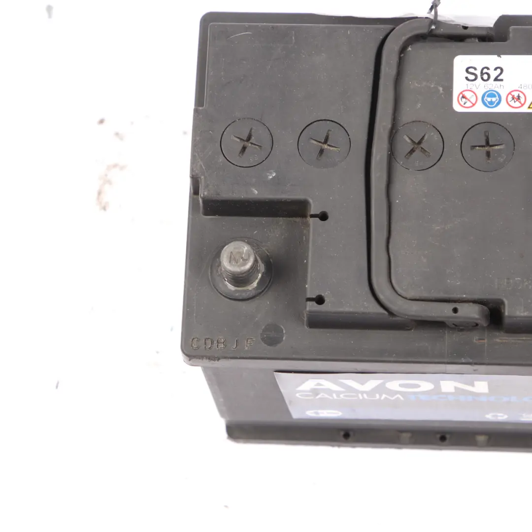AVON Battery Calcium Technology 62Ah 480A Accumulator to with Part number AVON 62Ah AVON Battery Calcium Technology 62Ah 480A Accumulator - SKU AVON 62Ah - Part number AVON 62Ah