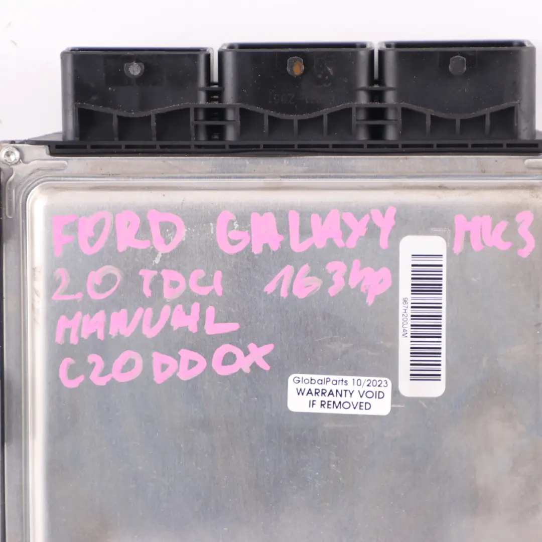Ford Galaxy MK3 2.0 TDCI DW10C Engine Unit Module ECU BG91-12A650-NJ - SKU BG9112A650NJ - Part number BG9112A650NJ